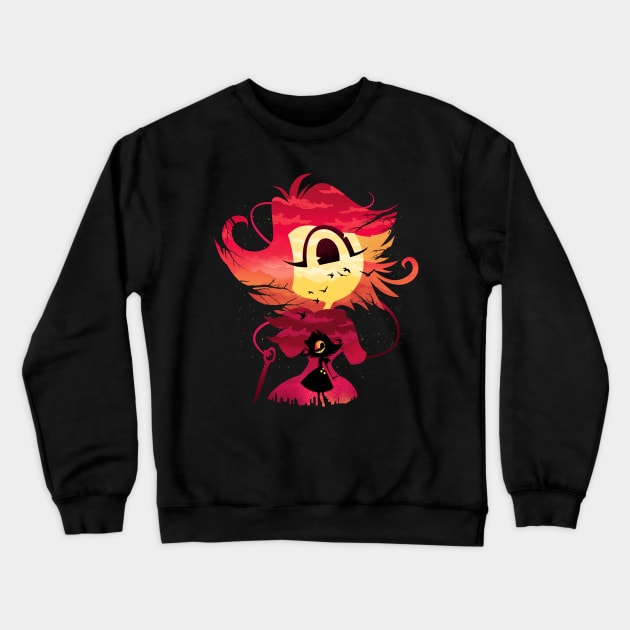 Niffty Sunset Crewneck Sweatshirt by DANDINGEROZZ